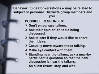 behavior control for proper guidelines for better vision.ppt