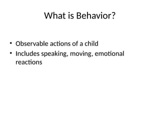 Comprehensive Guide to Understanding and Managing Behavior Disorders in ...