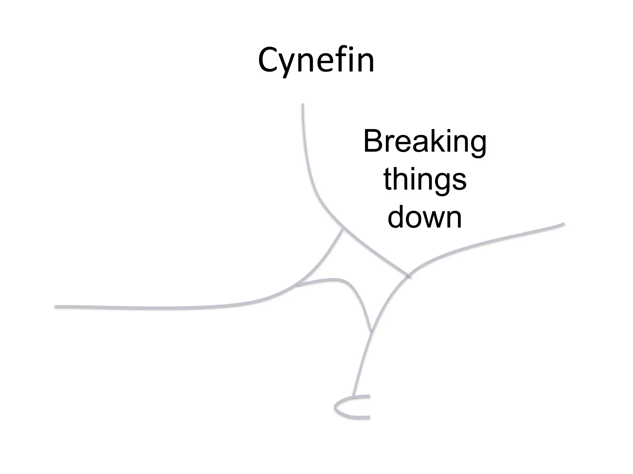 Cynefin
Breaking
things
down
 