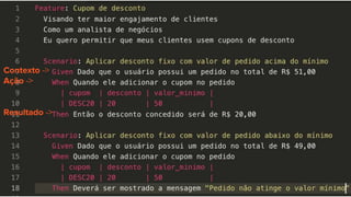 Contexto ->
Ação ->
Resultado ->
 