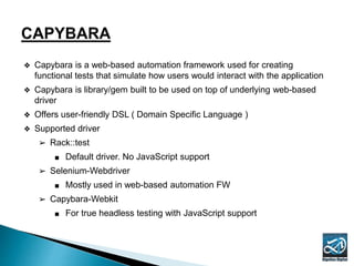Behavior Driven Development Testing (BDD) | PPTX