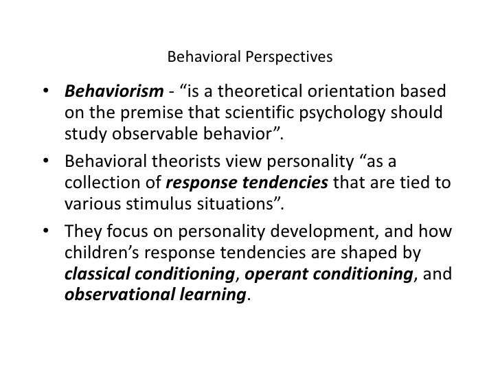 Behaviorism