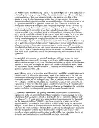 Behaviorism And Mentalism | DOC