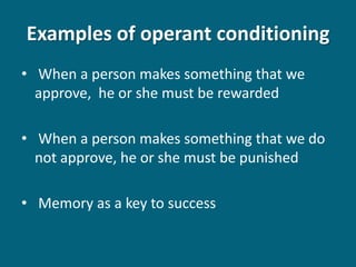 Behaviorism and education | PPTX