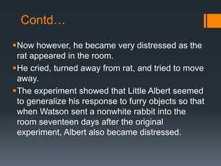 Behaviorism (john b watson) | PPTX
