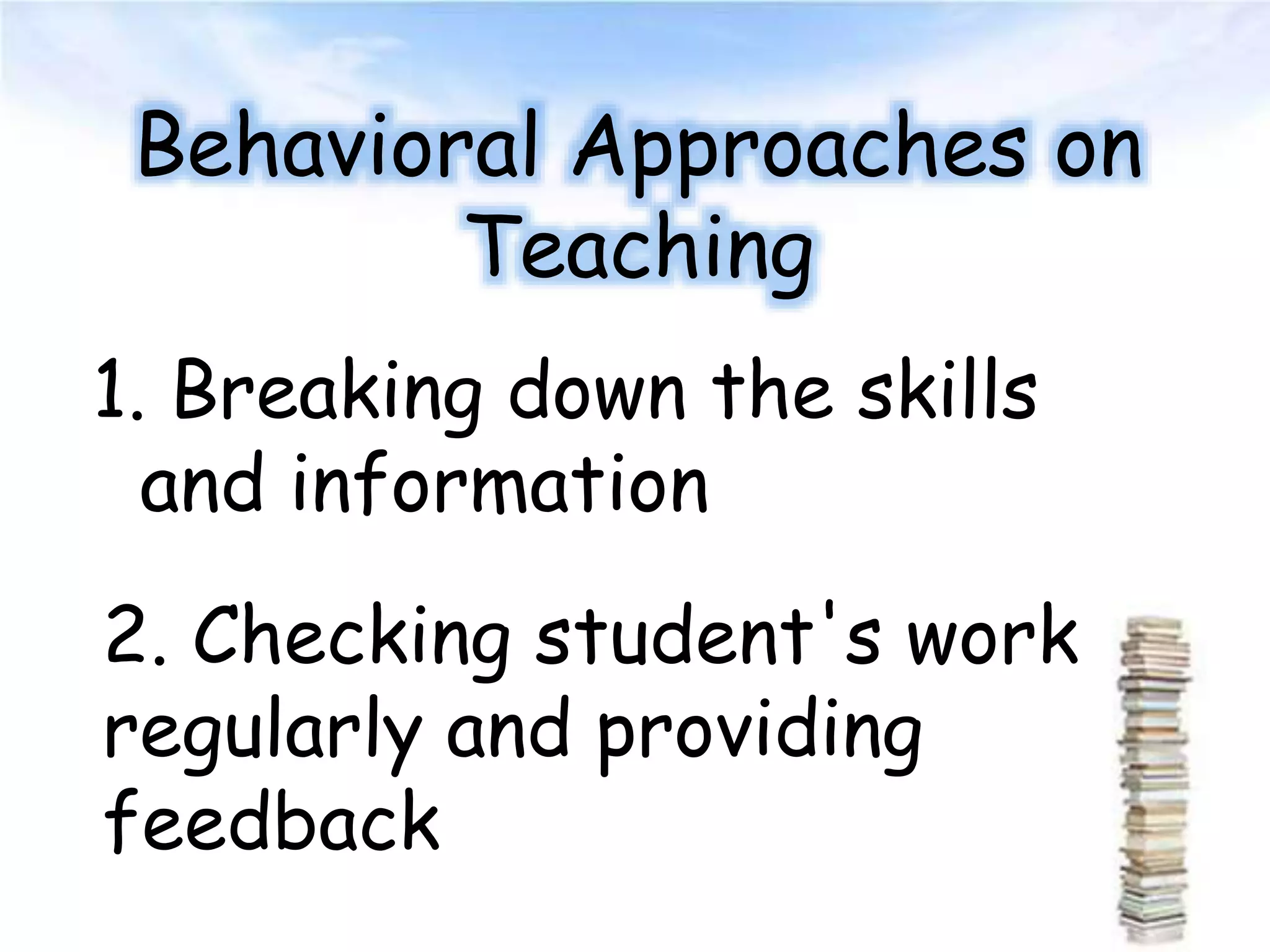 Behaviorism learning theory ppt