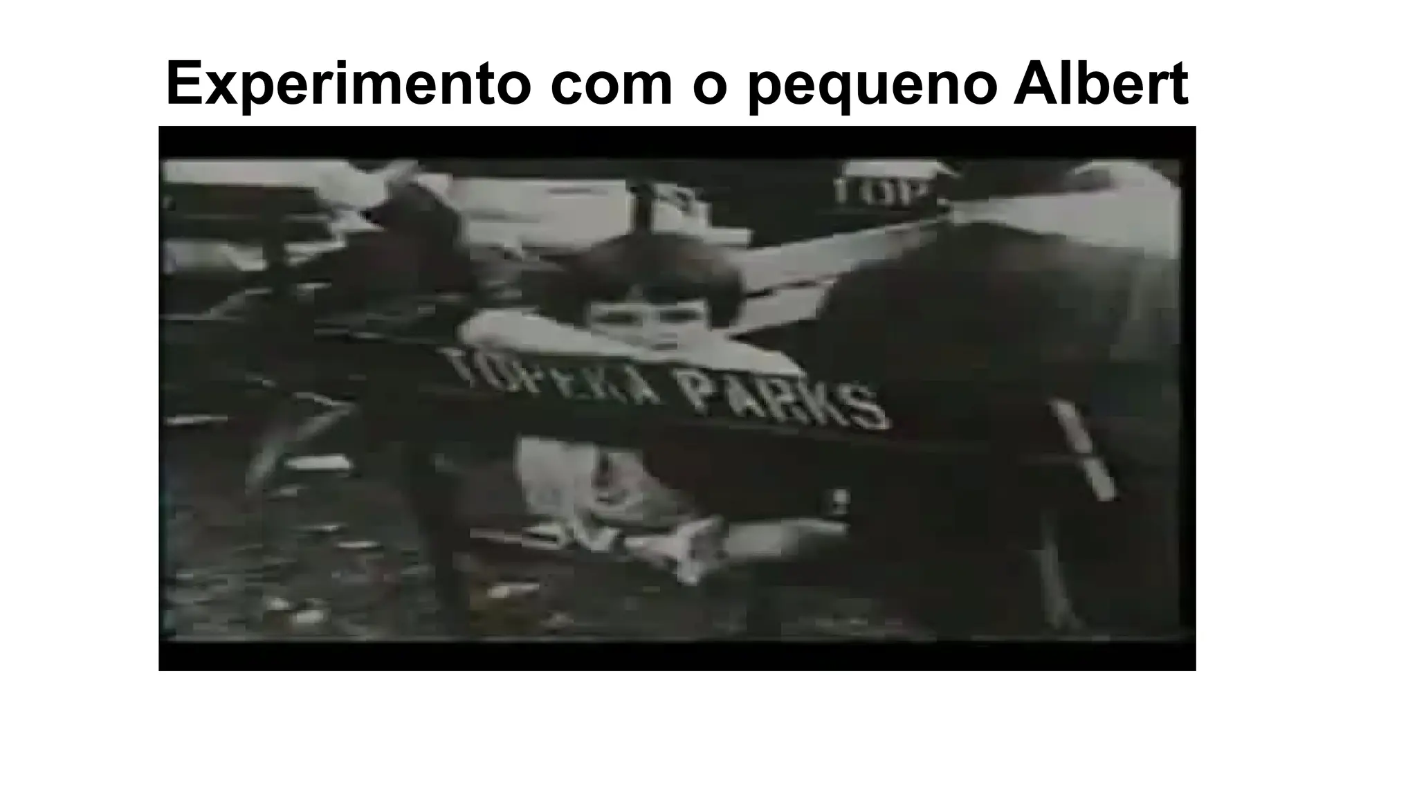 Experimento com o pequeno Albert
 