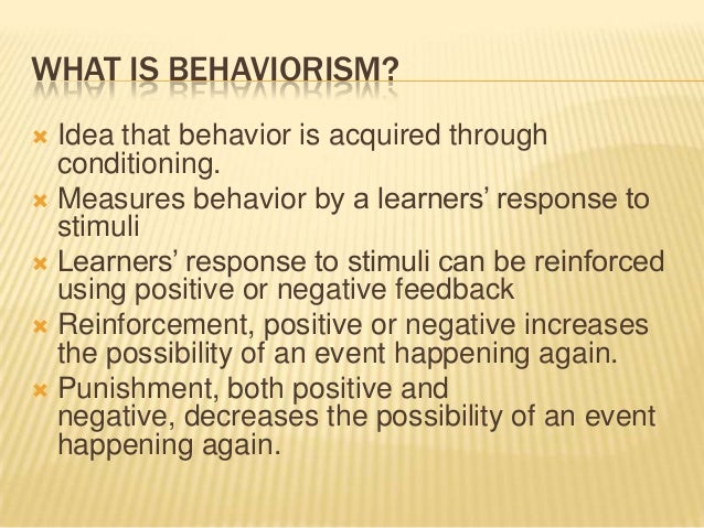 introduction about behaviorism essay