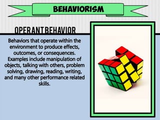 Behaviorism vocab