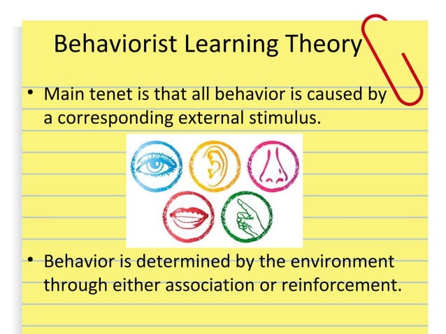 Behaviorist learning theories | PPT