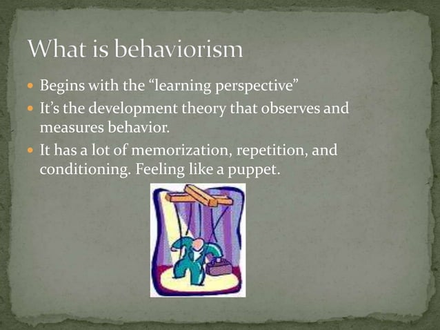 Behaviorist theory | PPT