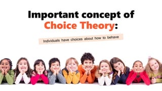 Important concept of
Choice Theory:
