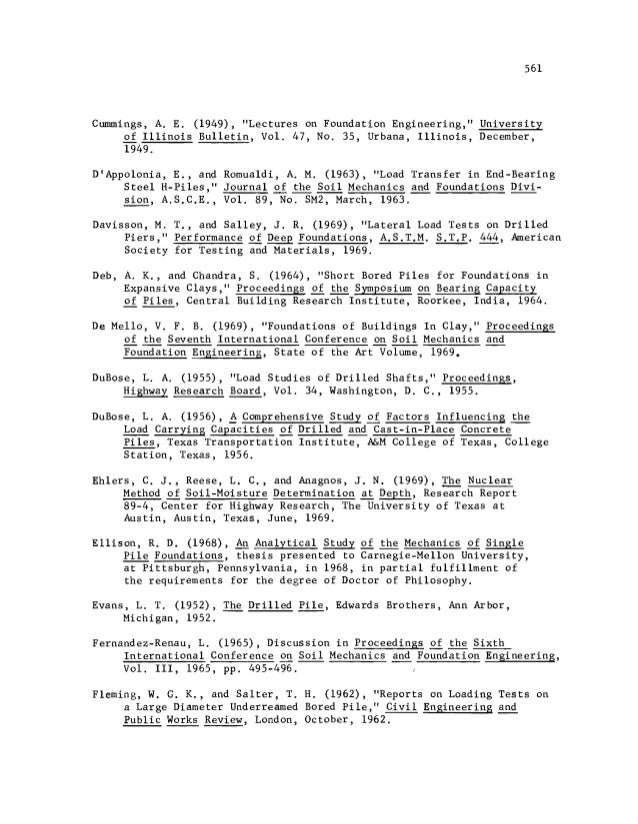 Behavior Of Axially Loaded Drilled Shafts In Beaumont Clay Part 4