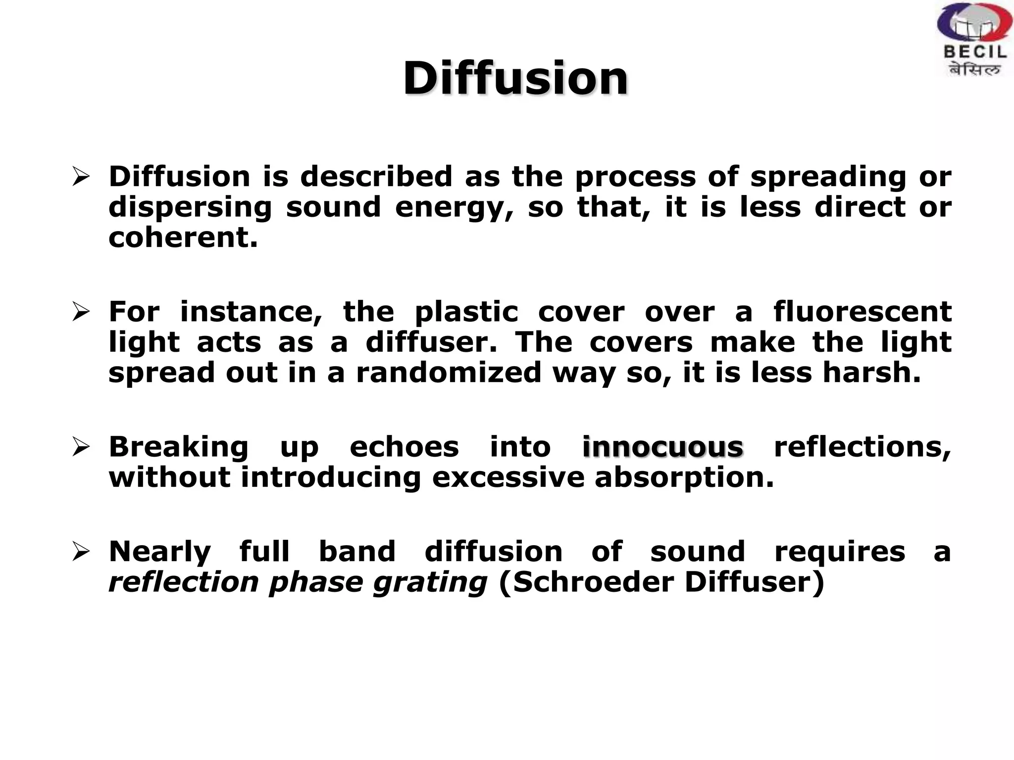 Behavior of sound in enclosed spaces | PPTX