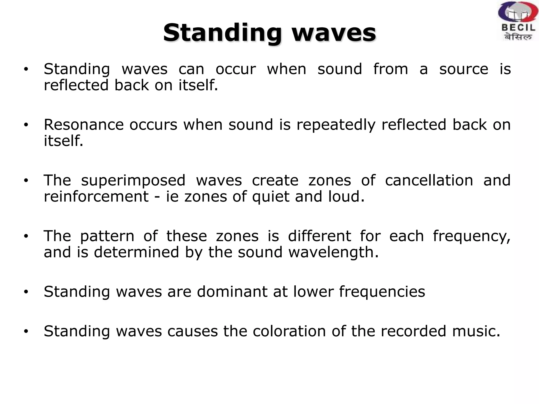 Behavior of sound in enclosed spaces | PPTX