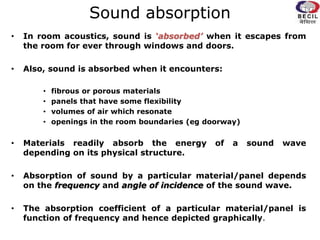 Behavior of sound in enclosed spaces | PPTX