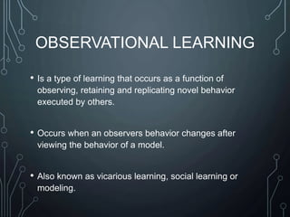 Vicarious Modelling Behavior Prespective | PPTX