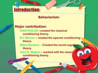 Behavior therapy | PPTX