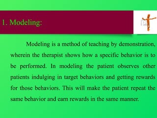 Behavior therapy.pptx Mental Health Nursing | PPTX
