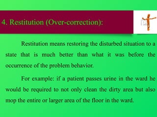 Restitution Examples Behavior therapy.pptx Mental Health Nursing | PPTX