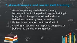 BEHAVIOR THERAPY for 1st year M.sc Nursing, 5th sem B.sc nursing, 2nd ...
