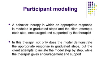 Modeling Therapy Example Behavior Therapy.ppt.......MHN.......... | PPT