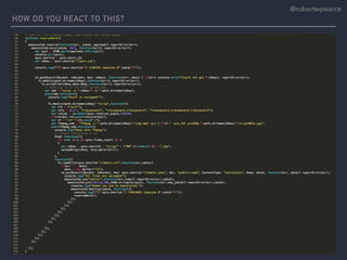 HOW DO YOU REACT TO THIS?
@robertwpearce
 
