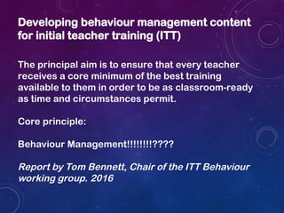 Behaviour-for-Learning The 3 R's of change | PPT