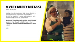 A VERY MERRY MISTAKE
Santa misunderstands the New Zealand accent,
making incorrect versions of kiwi nice kids
Christmas re...