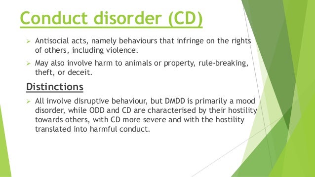 Disorder Cd Behavioural and emotional problems | PPTX