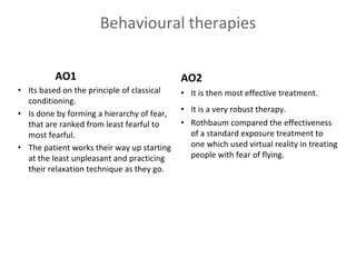 Behavioural approach to abnormality | PPTX