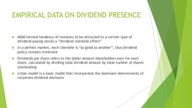 determinants of dividend policy of cement Abstract: dividend is one of the most debatable topics for the researchers many researchers explore the factors of dividend policy many researchers explore the factors of dividend policy the aim of the study is to find out the factors that motivate the dividend policy among the cement industry. determinants of dividend policy of cement Abstract: dividend is one of the most debatable topics for the researchers many researchers explore the factors of dividend policy many researchers explore the factors of dividend policy the aim of the study is to find out the factors that motivate the dividend policy among the cement industry.
