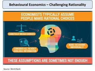 Behavioural Economics – Challenging Rationality
Source: World Bank
 