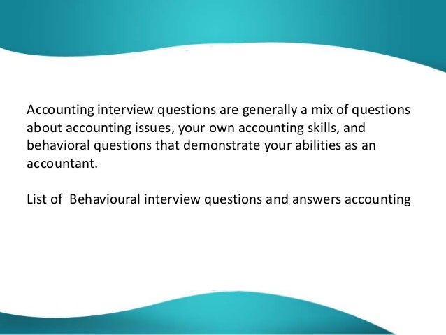 behavioural interview questions examples