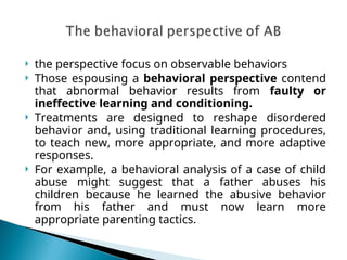 Behavioural perspective of AB n Psychotherapy.ppt