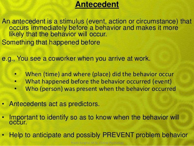 Behaviour Analysis