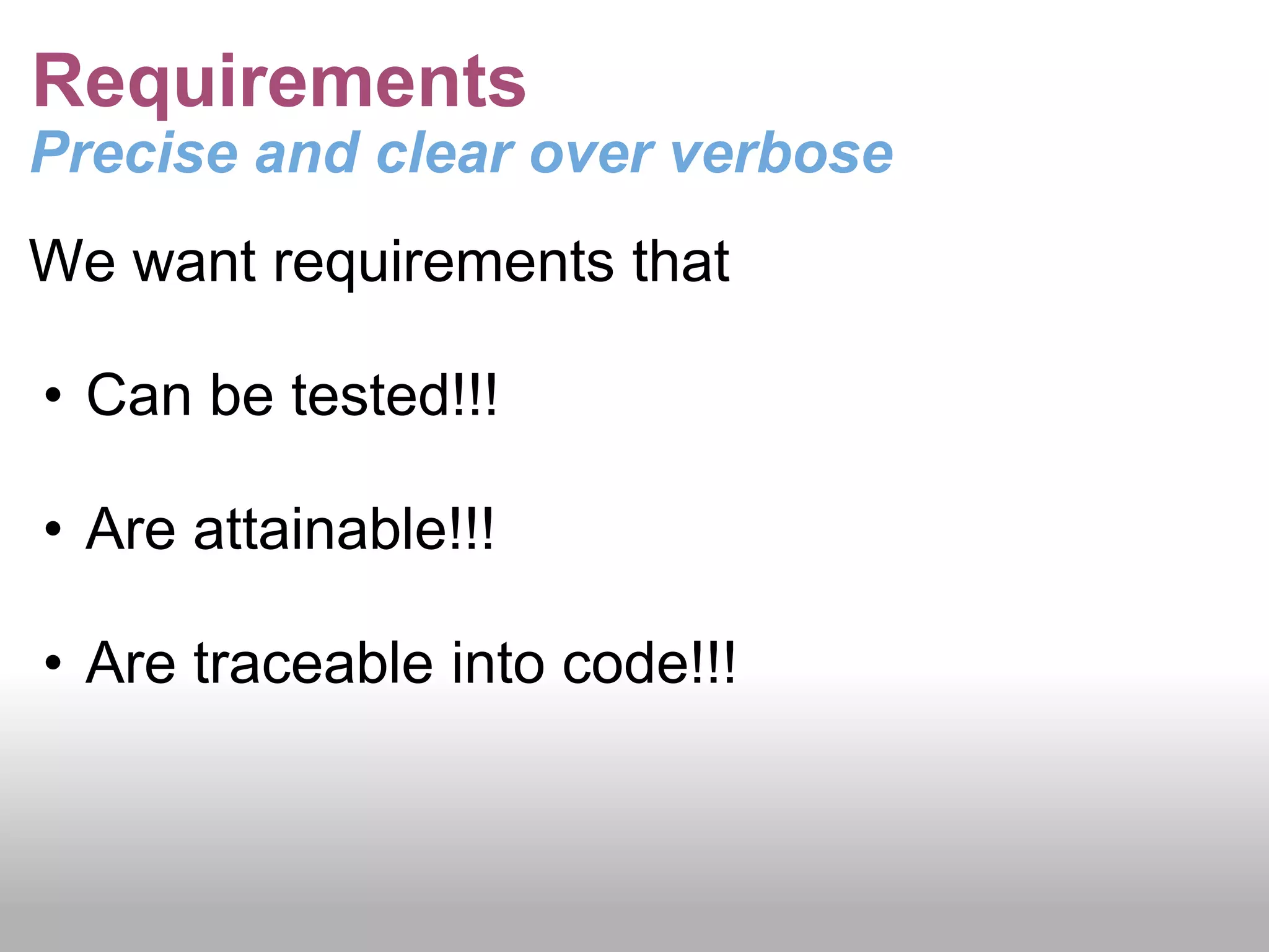 Test First DevelopmentDo you feel guilty??	Do you write a Failing unit test before every piece of code?Do you write a line of Unit Test code for EVERY line of production code?