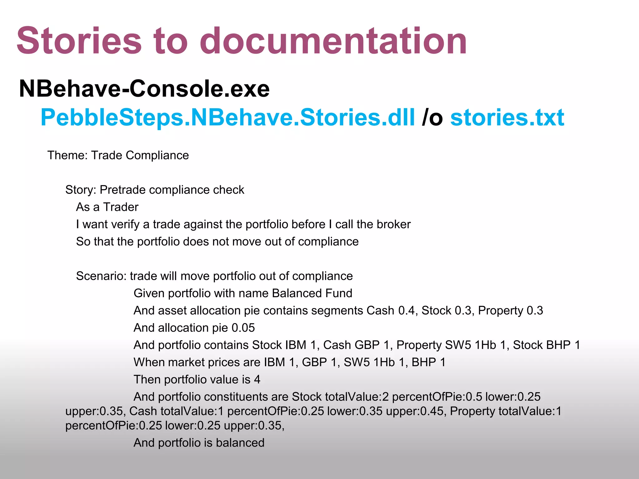 Design starting with interfaces (using stubs) 
