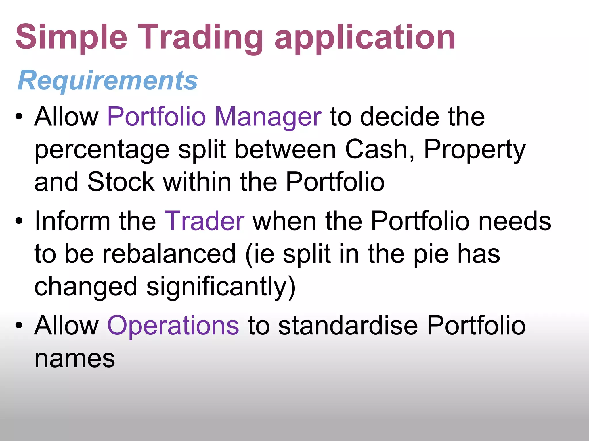 Behavior Driven DevelopmentBDD is not:a testing framework or style of testinga method for writing testsBDD is:A formalised template for User StoriesAble to create testable User Stories since they are defined in a formal mannerPromotes “security” to a first call citizen in the analysis process