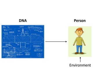 DNA Person
Environment
 