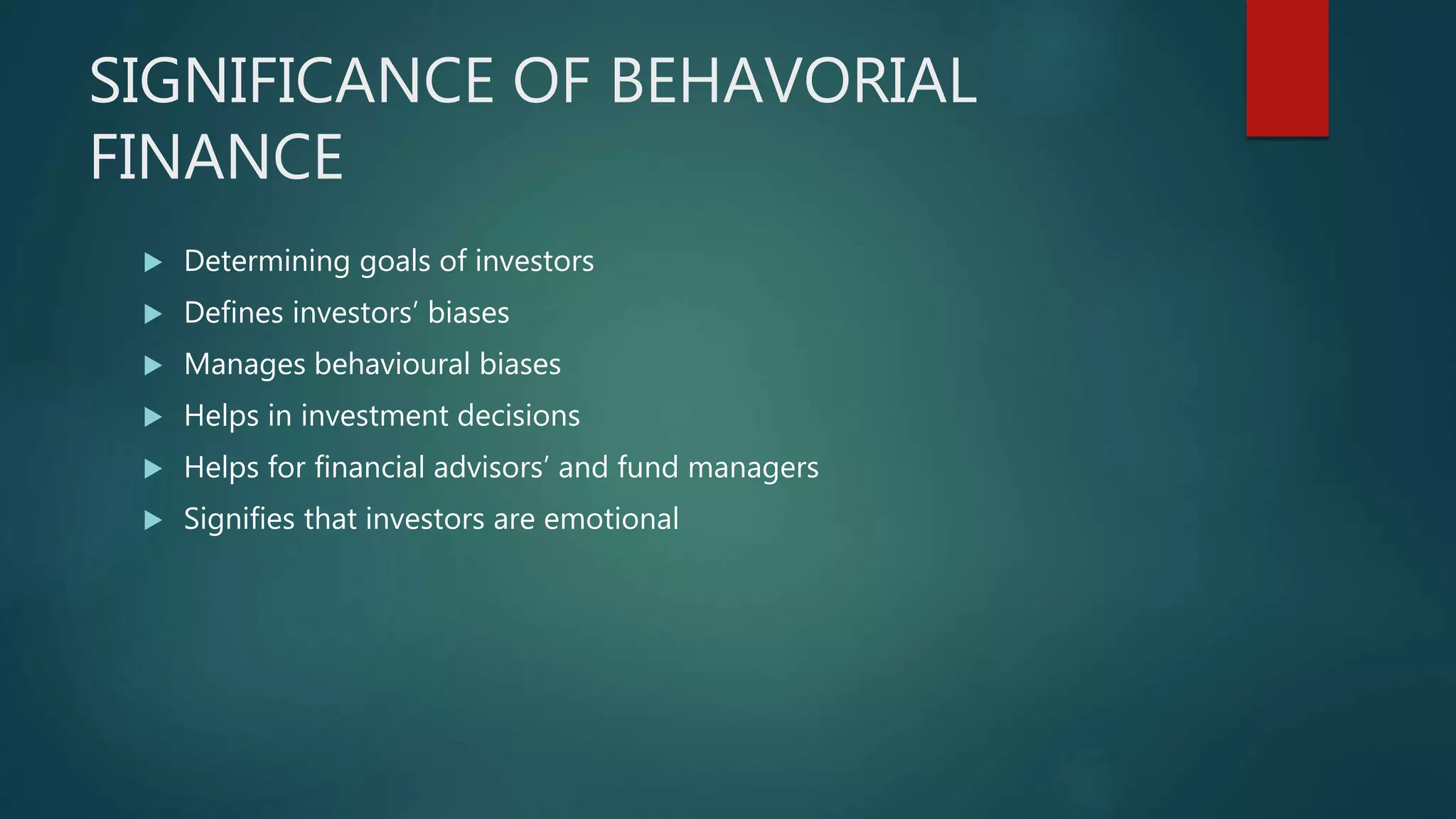 Behaviourial finance | PPTX