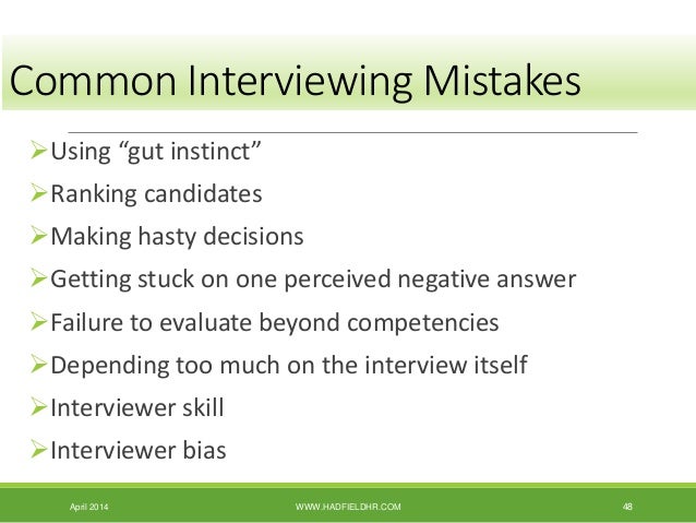 behaviour based interview