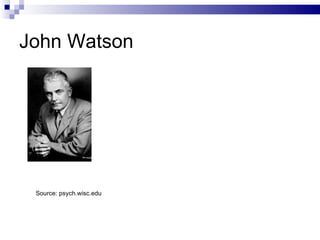 John Watson Source: psych.wisc.edu 