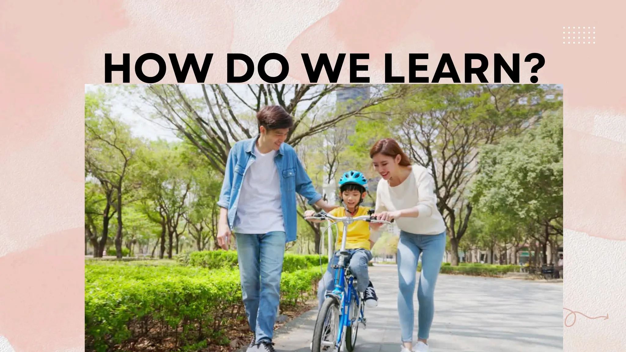 HOW DO WE LEARN?
 
