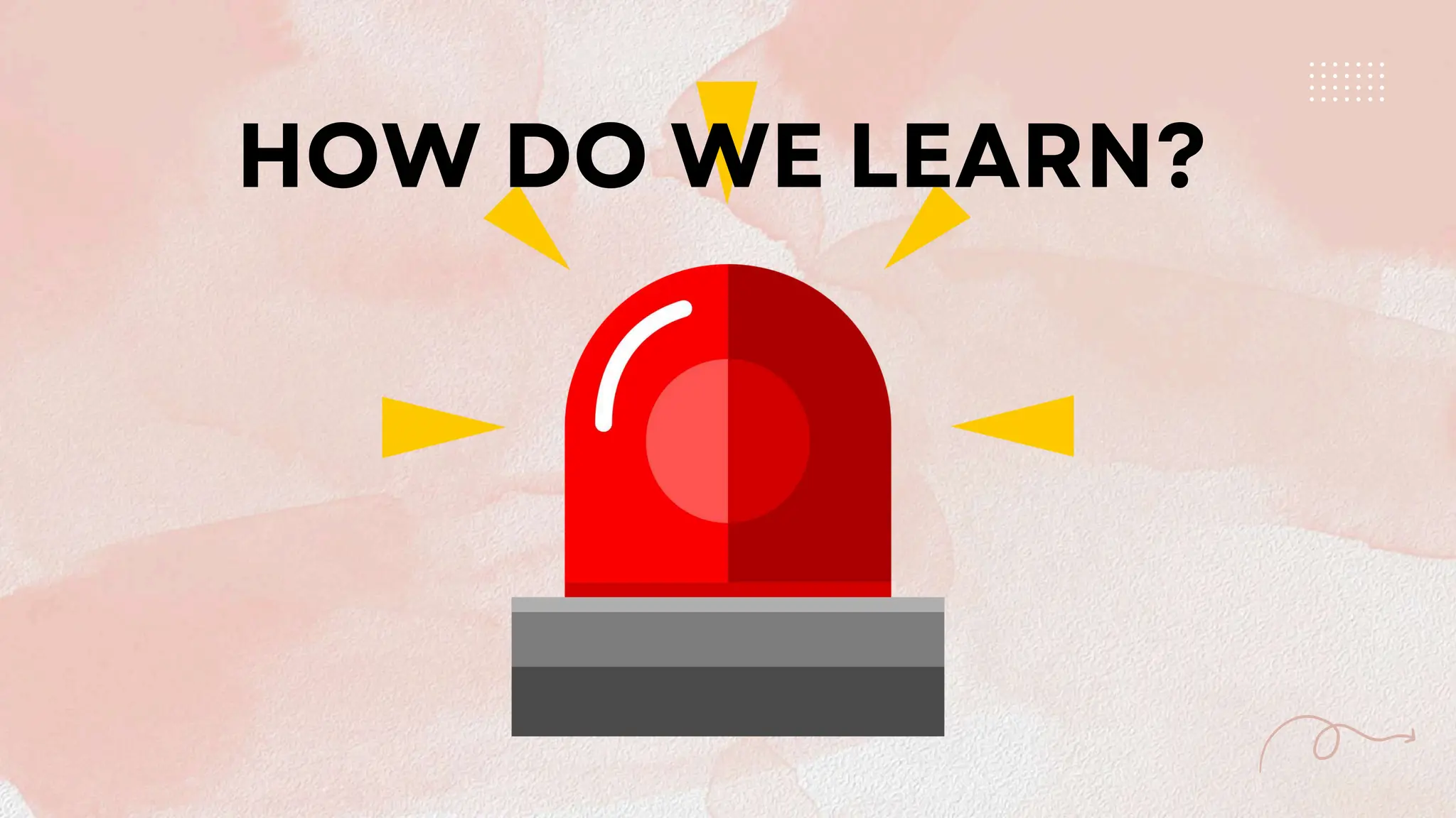HOW DO WE LEARN?
 