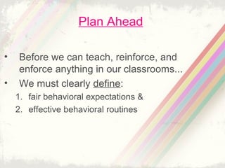 Behaviour management at schools | PPT