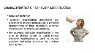 Behaviour modification