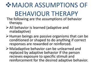 Behaviour therapy | PPTX