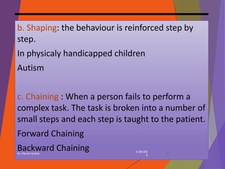 Behaviour therapy of Psychiatriy | PPTX
