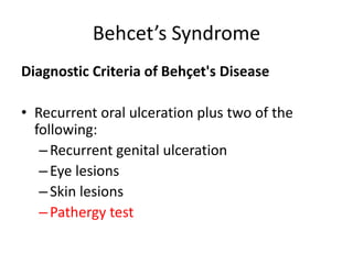 Behcet's Disease | PPTX